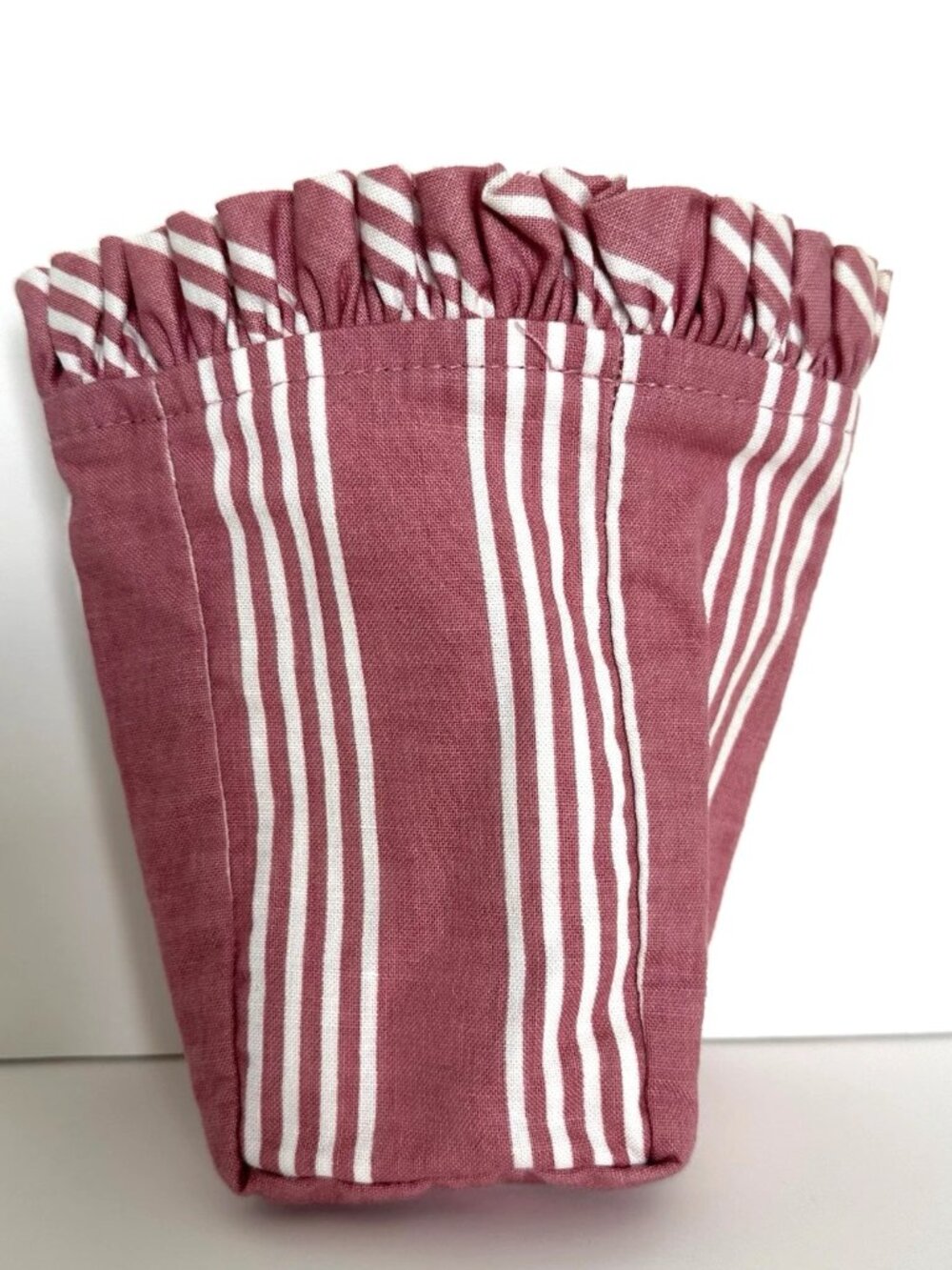 Vintage Longaberger Horizon of Hope Basket Pink Liner 1998 with Ruffle Trim